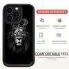 Lion Head Crown Black Groove iPhone 15/16/17 Pro Max Protective Case