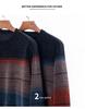 Men's Plus Velvet Thickened Chenille Sweater: Warm Winter Knitwear for Middle-Aged and Elderly Dads
