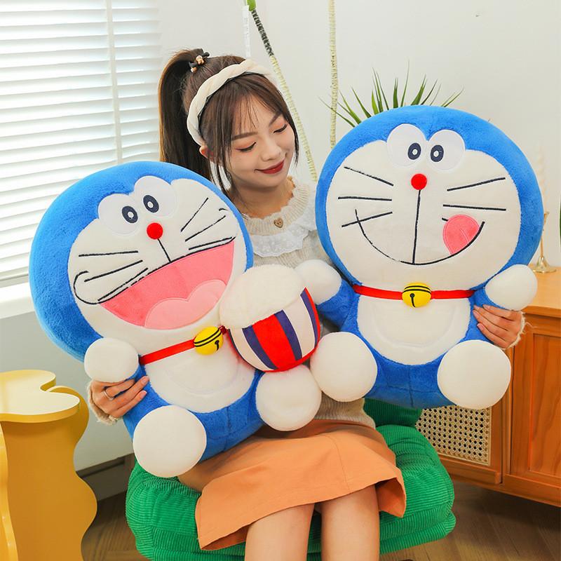 Doraemon Plush Toy Popcornthemed Blue Cat Robot Plush Pillow And Doll Stuffed