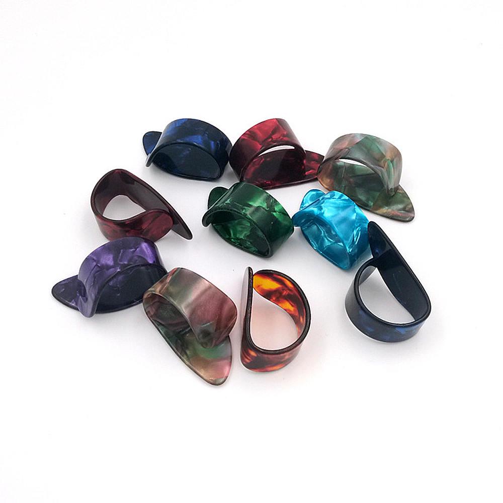 Buy 15PCS Colorful Thumb Picks Finger Nail Plectrum Set For Guitar Bass ...