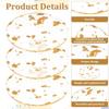 3 Pcs Gold Foil Acrylic Cup Coasters, Foil Modern Cup Drink Mat Clear Acrylic Bar Coaster Round Foils Drink Coaster Gold Placemats for Table