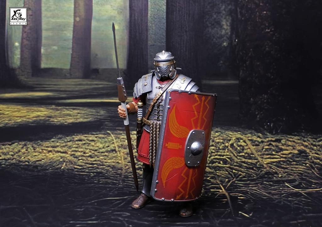 XESRAY STUDIO for 018 Roman Legion Infantry Scale PVC ABS Painted Movable Figure "Fight Glory" 1/12 &