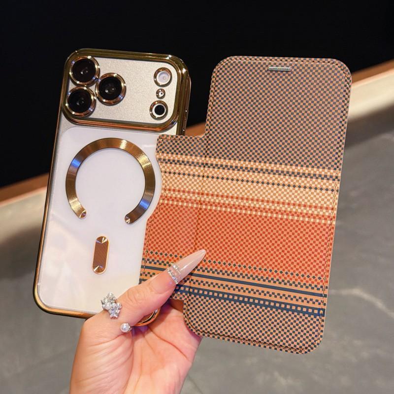Magnetic Flip Cover Case IPhone 18 Pro Max 17 16 With Card Slot Premium PU Leather Wallet Stand Shockproof