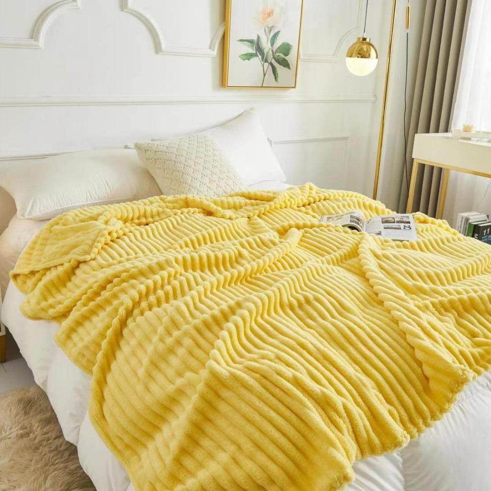 

Роскошное одеяло из искусственного меха кролика 180*200 см - мягкое, теплое и уютное для диванов, кроватей, офисов и путешествий. Уютный подарок на все времена года, идеально подходит для Рождества. 100*120CM жёлтый