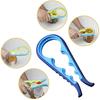 Amiaus Jar Can Opener Multifunction Bottle Lid Grippers for Weak Hand, Elderly, Seniors, Arthritis Sufferers, Blue White Purple