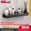 Bathroom Wall Shelf Aluminum Black For Shower And Toilet Storage