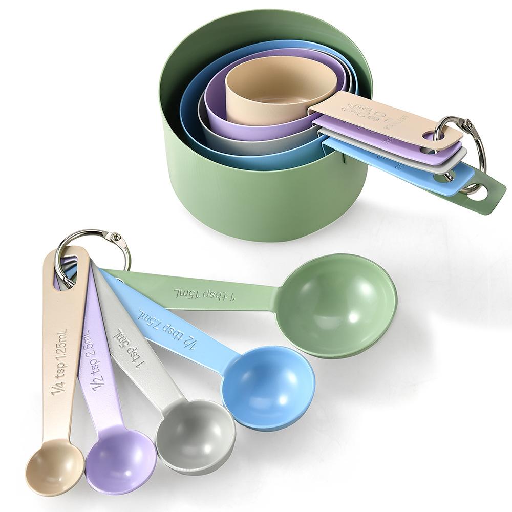 10pcs color stainless steel measuring cup measuring spoon set of 10-piece baking spoon baking tools