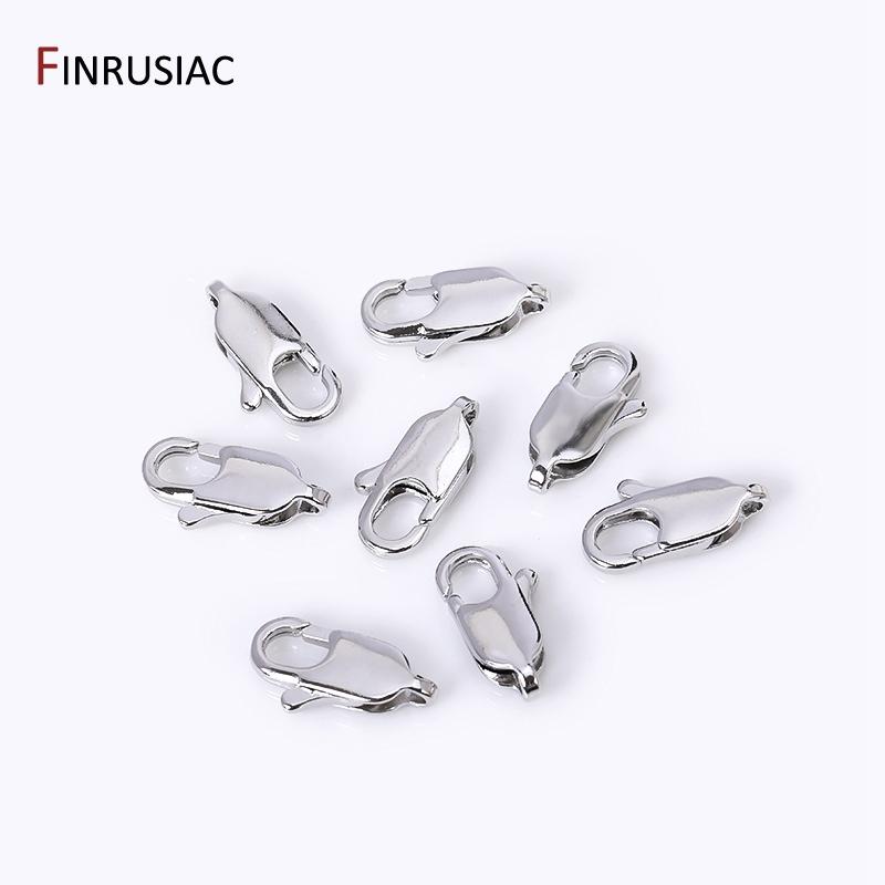 14k/18k Real Gold Plated Brass Metal Lobster Clasps For DIY Bracelets Necklace Handmade Jewelry Making Components