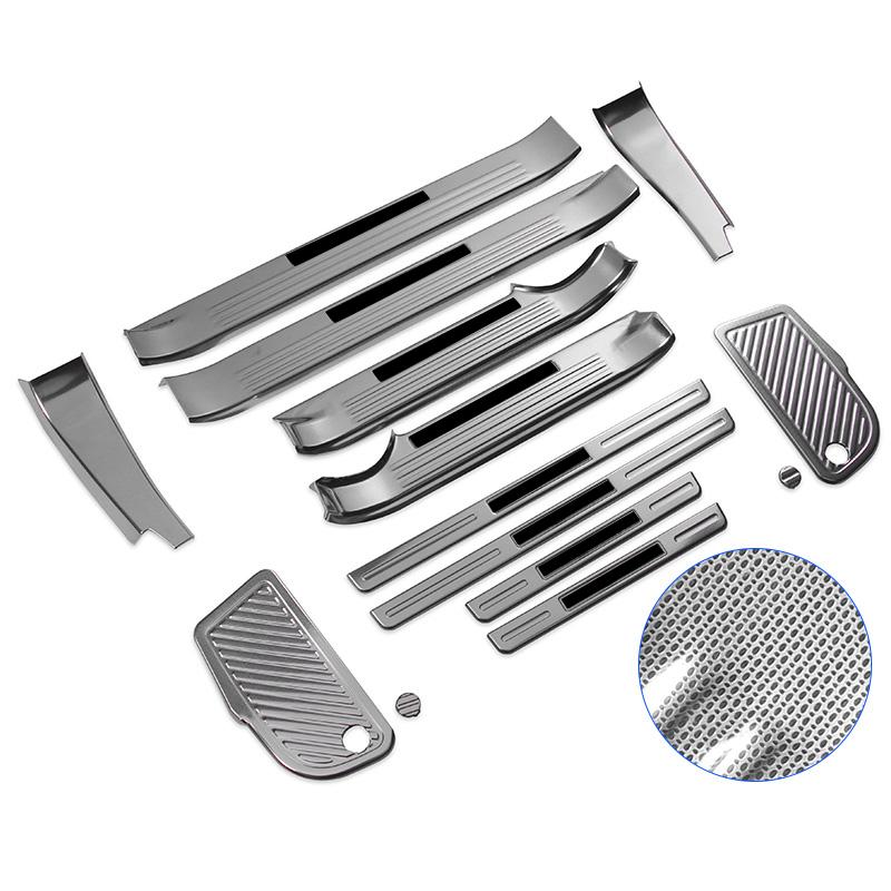 OKBY5 For Toyota Land Cruiser 200 LC200 2008-2021 Tuning Interior Decoration Accessories Modification, Stainless Steel Threshold 2020
