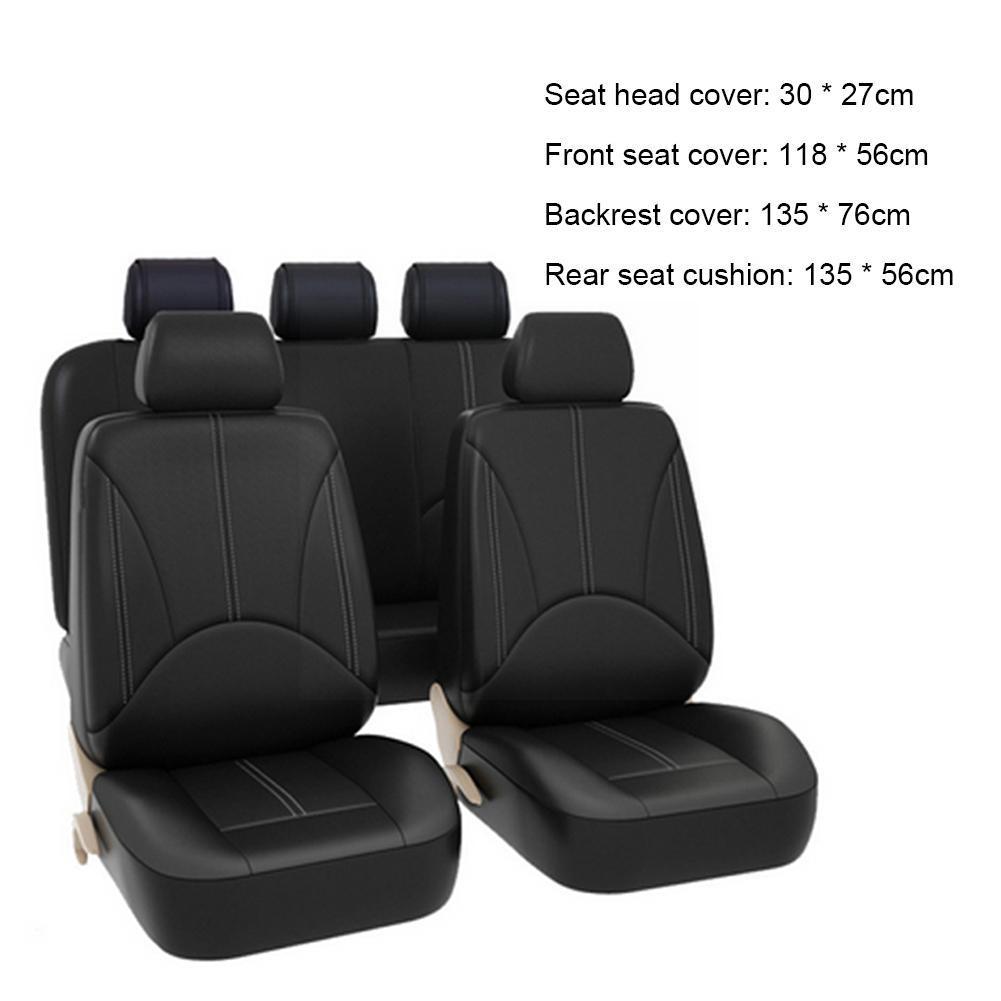 4/9pcs/set PU Front Car Seat Covers Compatible Universal Fit Most Car SUV Car Accessories Car Seat Cover for Toyota