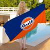 Manta Microfibra Logo Carro de Corrida G-Gulf Secagem Rápida Toalhas de Praia Impressão Oversized Super Absorvente Manta Toalha de Piscina