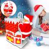 Christmas Figurine of Father Christmas In the Shape of a Chimney