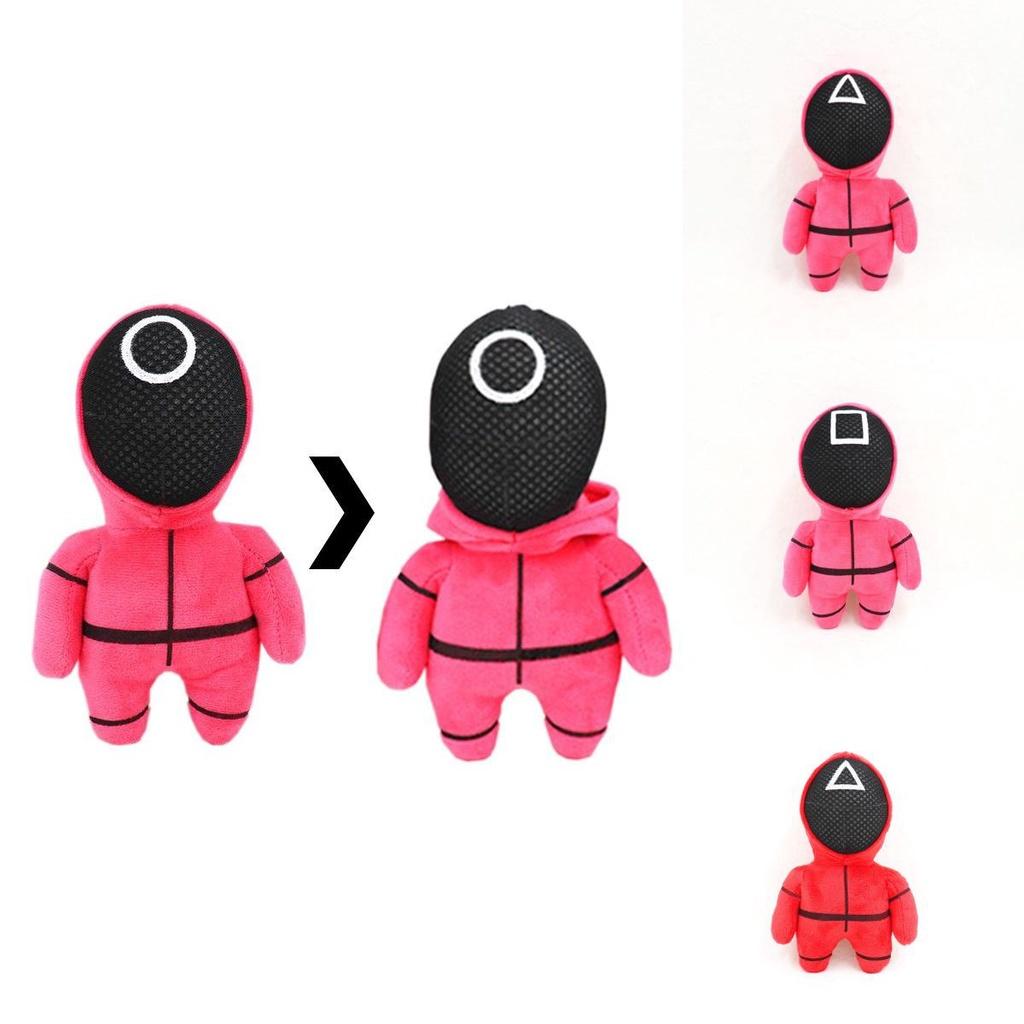 Squid Game Red Guard Worker Staff Plush Toys Front Man 001 456 218 Doll Stuffed