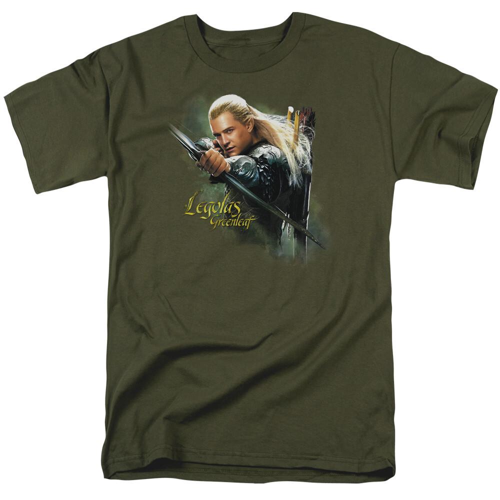 26 The Hobbit Legoalas Greenleaf T Shirt Mens Licensed Fantasy Movie Military Green Unisex T-Shirt XXL
