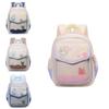 Kids School Backpack With Cartoon Pattern And Nylon Material For Preschoolchildren