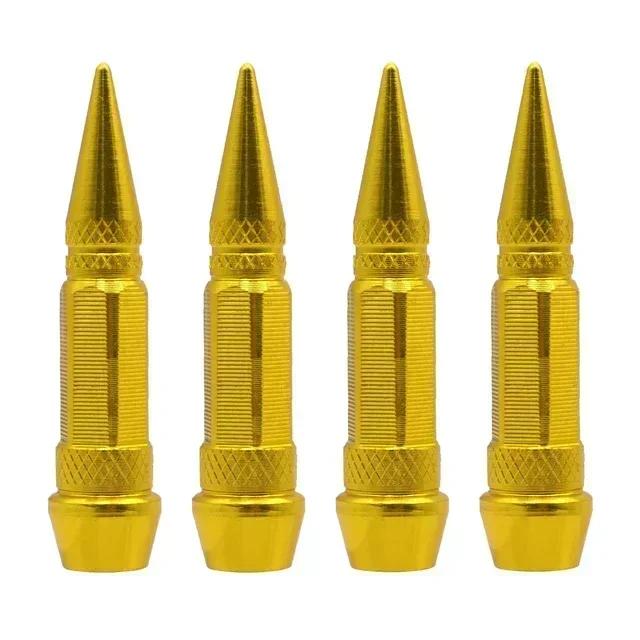 1set/4pcs Tire Wheel Valve Caps, Universal Fits For Car Motorcycle Bike Wheel Tires Valves Tyre Stem Cap Air Cap Airtight Cover