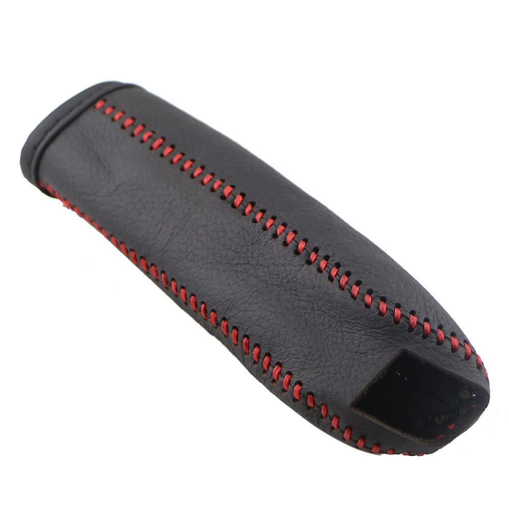 

Кожаный чехол с ручкой переключения передач AT, чехол, ошейники для Ford New Fiesta MK7 2009-2015 Ecosport 2012-2017 Red Red Line