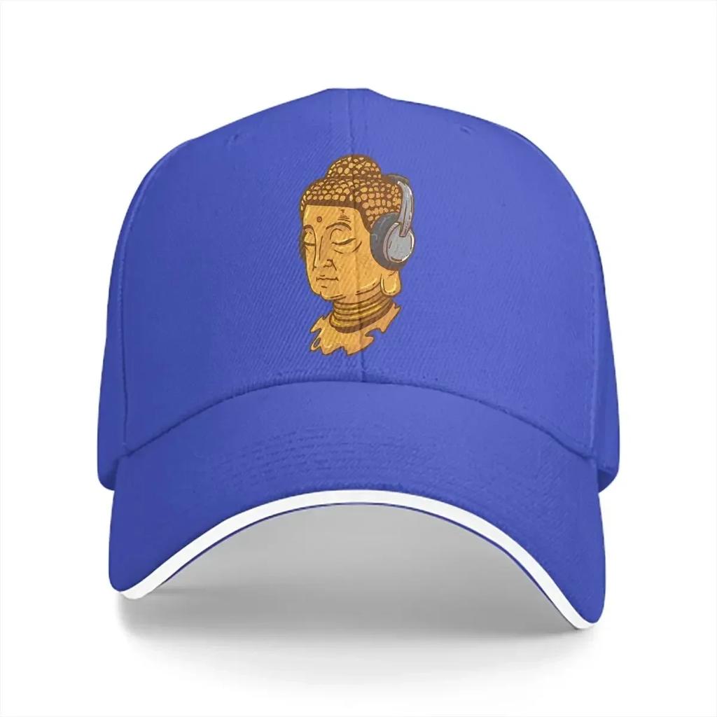 Summer Cap Sun Visor Headphone Music Hip Hop Caps Buddha Oriental Mysterious Culture Peaked Hats