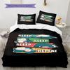 3Pcs Snorlax Bedding Set Kawaii Pokemon Printed Duvet Cover Soft Comfortable Bedroom Decoration
