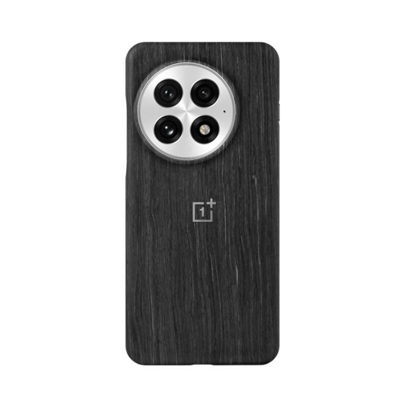 For OnePlus 13 Official Original Case Wood Grain Magnetic Half-pack Case Slim Matte Back Cover OnePlus 13 чёрный