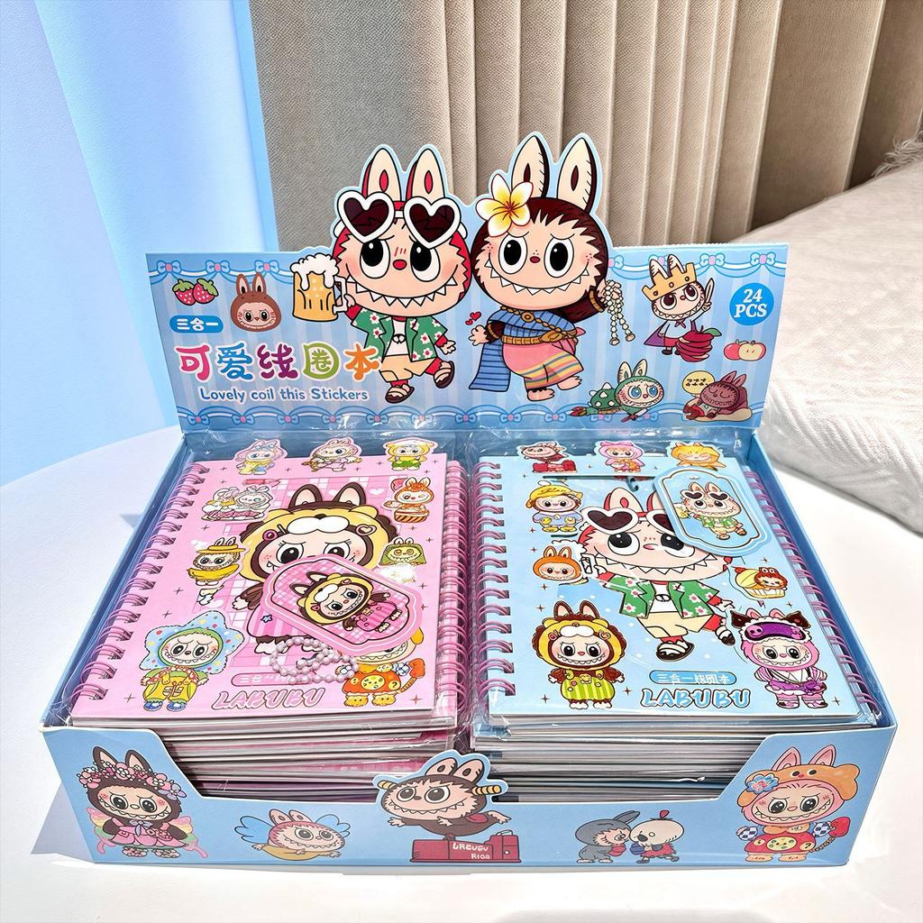 Labu Wiring Circle Cartoon Account Sticker Book Notebook Diary Stationery