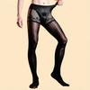 Fashion Men 5D Thin 912 Pin Oil Shiny Pantyhose 2 In 1 Briefs Underpants Patchwork Tights Man Shaping Leggings Elastic Lingeries