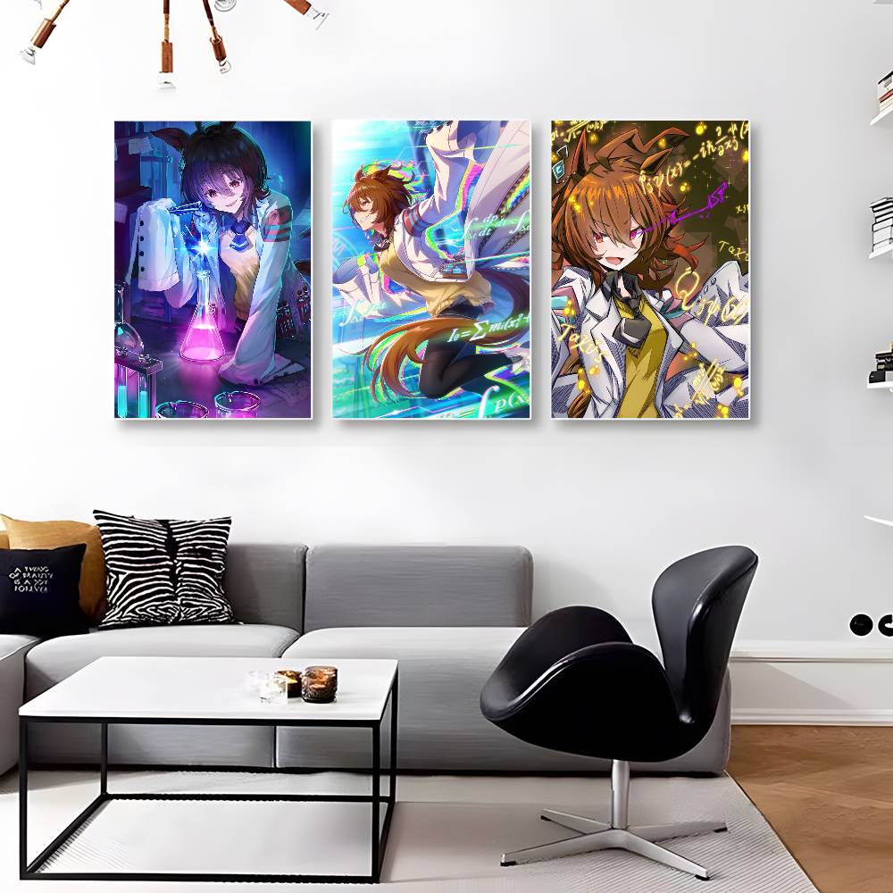 1 szt. Agnes Tachyon U-Uma Musume Plakat Naklejka Druk Wodoodporna Sztuka Ścienna Do Salonu Sypialni Wystrój Domu