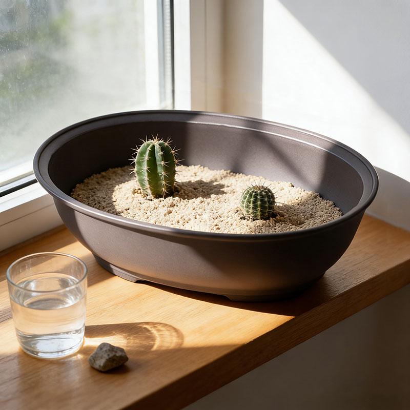 Plastic Bonsai Flowerpot Pots For Plants Planting Trays Breathable Home Garden Decor Outdoor Bonsai Pot Gardening Supplies