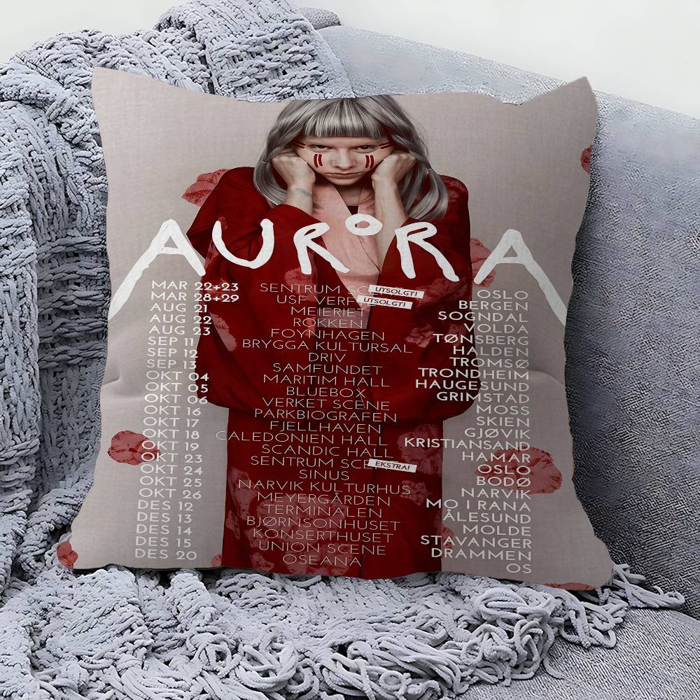 Sänger A-Aurora A-Aksnes Kissenbezug Polyester Sofakissen Dekorative Wurfkissen Heimdekoration Kissenbezug