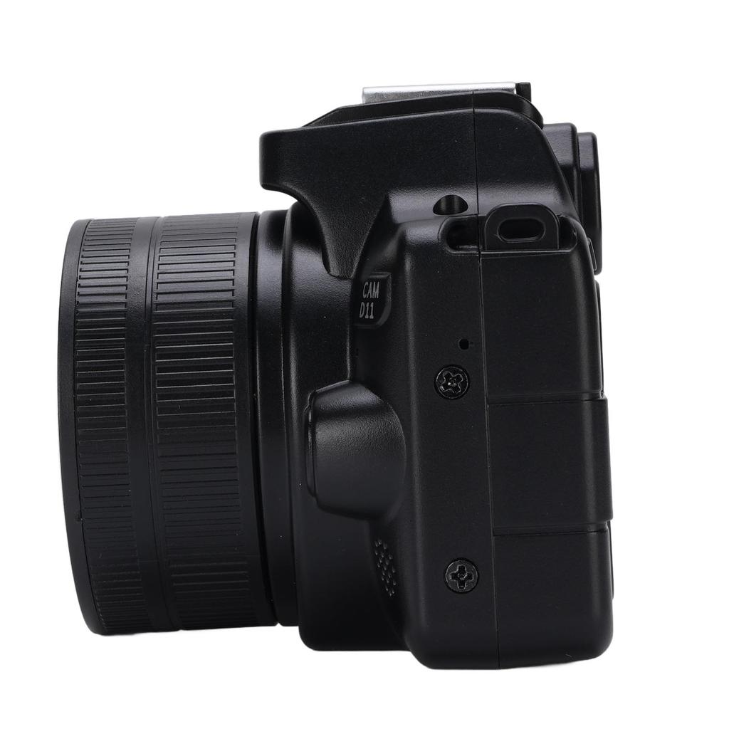 48MP 2K Digital Camera Double Lens Portable 16X Zoom Camera with Games Music Filters for Travel Black