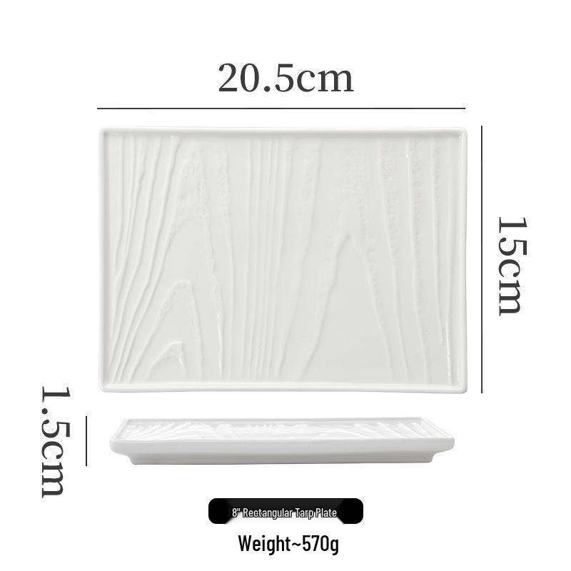 

Tree Pattern White Ceramic Dessert Display Plate