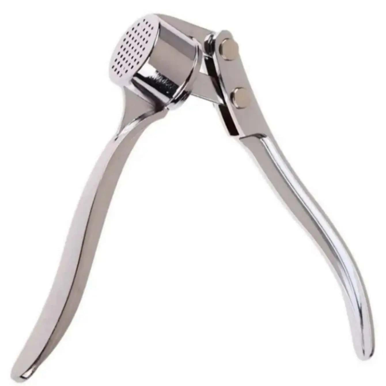 

Чеснокодавилка из нержавеющей стали Пресс для чеснока Кухонные инструменты Аксессуары Ручная соковыжималка для имбиря Ручной пресс Инструмент для измельчения чеснока серебряный