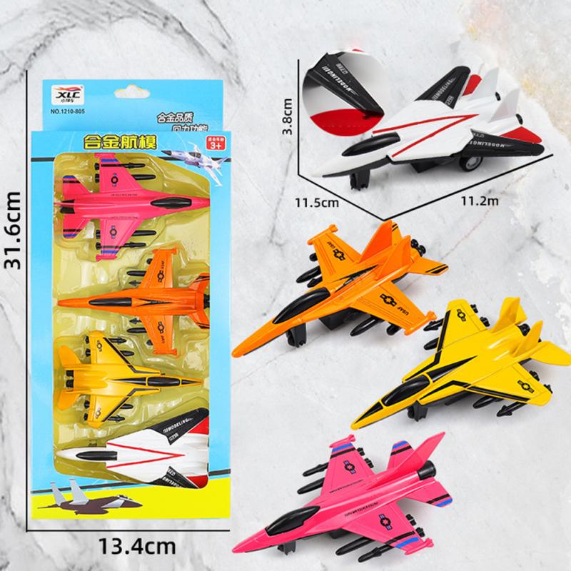 Hot! 1:64 Alloy Simulation Car Model Set 4 Styles Colored Mini Pullback Bus Toys Children Birthday Gifts