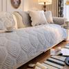 New Autumn and Winter Sofa Cover Fabric Plush Straight Row Anti Slip Sofa Cushion Cover Soft and Versatile One-piece Cream Style