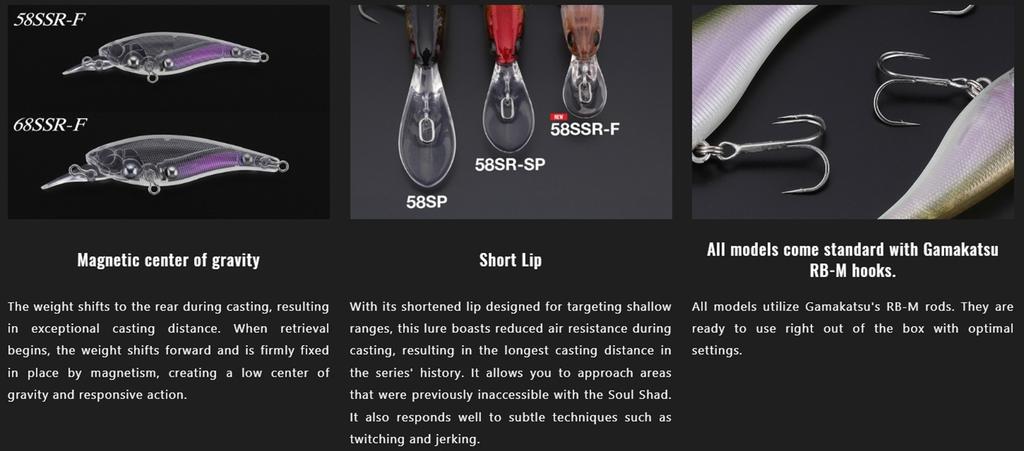 Jackall Soul Shad 68SSR F Floating Lure Pearl Wakasagi (0857)