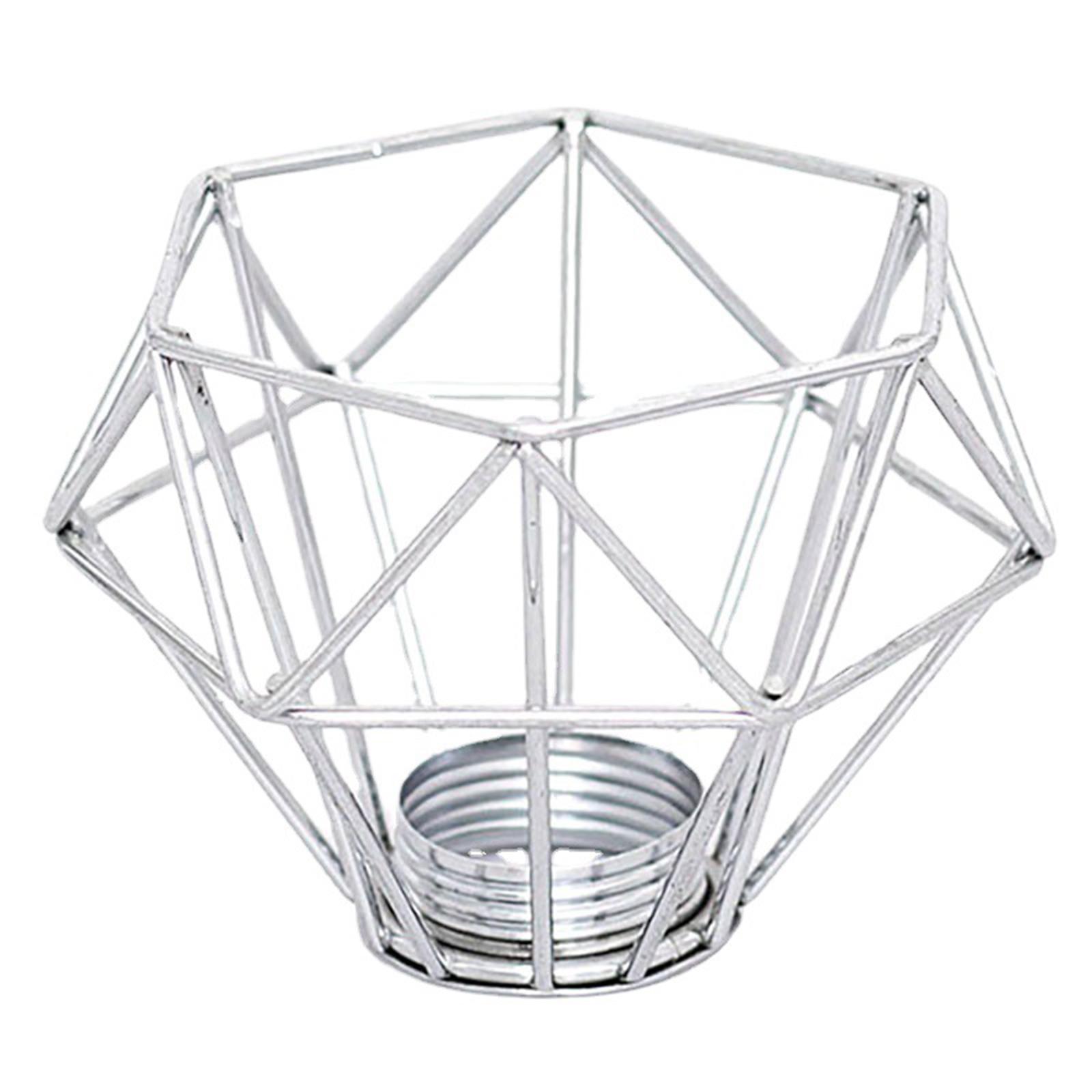 Lampshade Metal Lights Cage Bulb Cage Chandelier Wrought Iron Lantern Lampshade серый