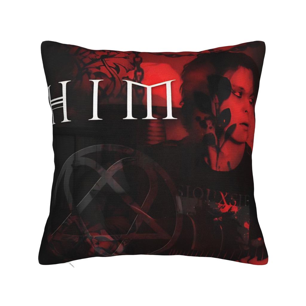Pillow Cover Him Ville Valo Band Razorblade Romance Funny Pillow Case For Sofa Home Decoration Pillowcases