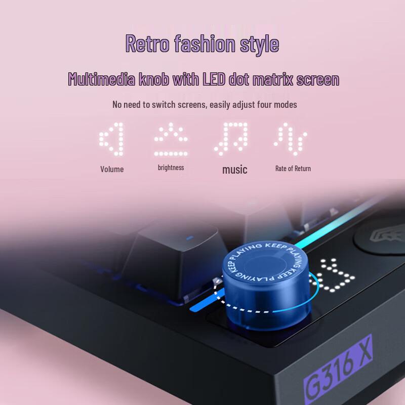 Logitech G316 X 98-Key 8K Wired Hot-Swappable Mechanical Keyboard