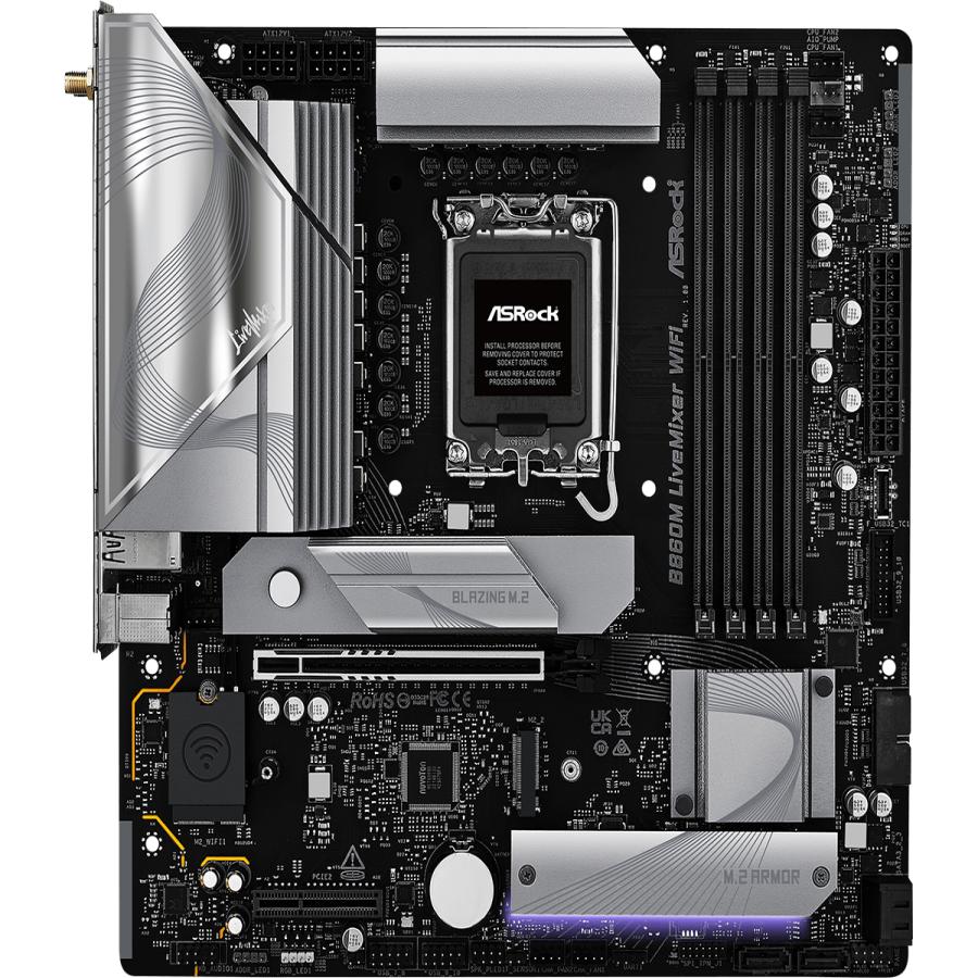 Asrock B860m Livemixer Wifi Matx Lga1851 Ddr5