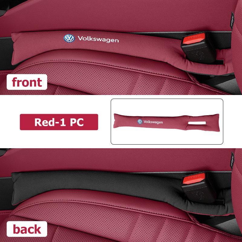Hub Caps 2pcs Two-color Patchwork Suede Material Car Seat Gap Filler For Volkswagen VW Golf 4 5 6 7 Polo Jetta Sagitar Magotan P