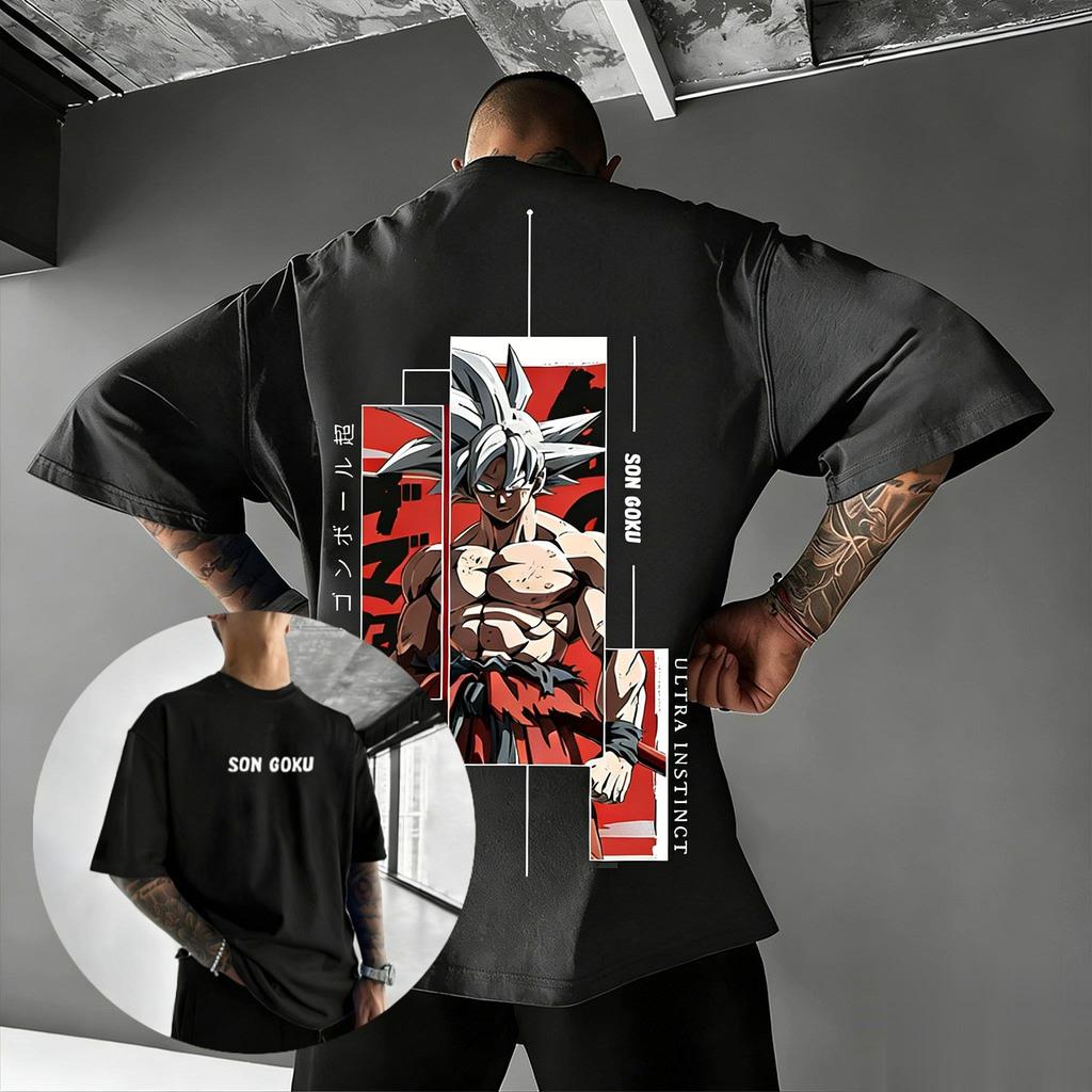 Dragon Ball Z Son Goku T-shirt Uomo Donna Anime Cotone Maglietta 2026 Estate Oversize Casual Streetwear Manica Corta Stampa Grafica Top