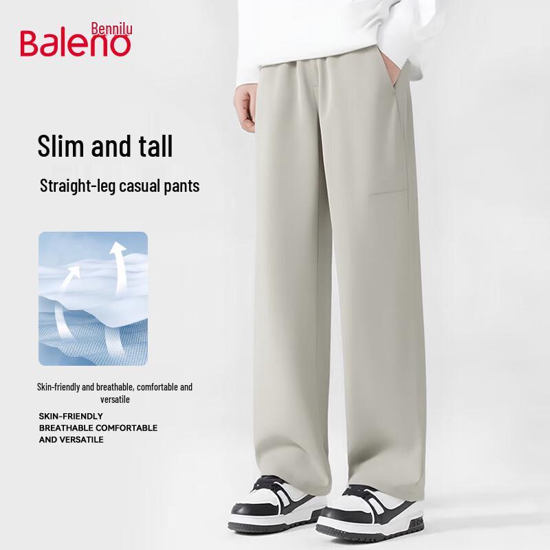 

Baleno Men s Cool Cotton Straight-Leg Casual Pants XL