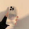 Creamy Yellow Elephant Stand iPhone 17 Phone Case Apple 15 Pro Max Korean Style 12 Silicone Soft 16 Compatible 14