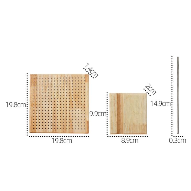 Crochet Blocking Board with Pin and Stand, Knitting Blocking Board for Granny Square Knitting and Crochet Project