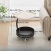 Sofa side table, modern minimalist living room shelf, office movable coffee table, small table, bedroom bedside table, cart base