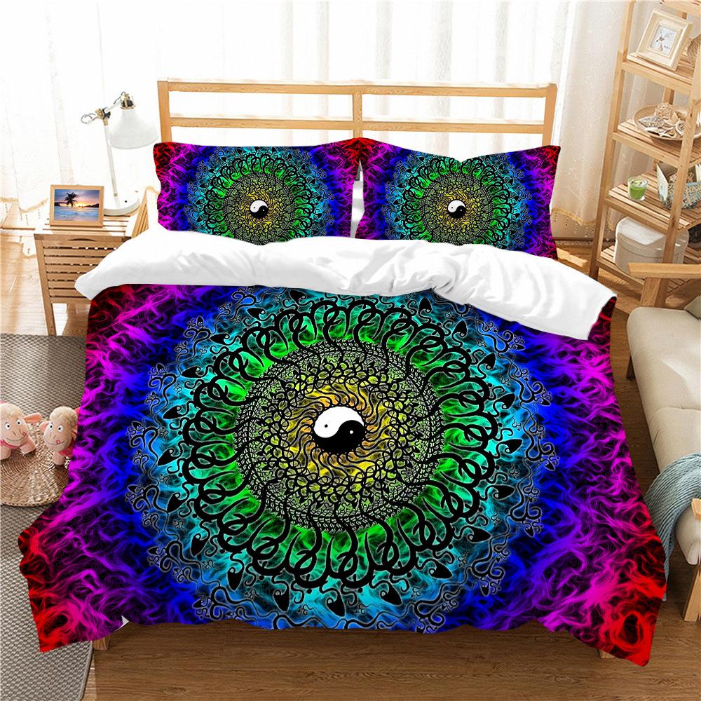 Bohemian 3D Digital Printing Bedding Two Three Piece Set Polyester