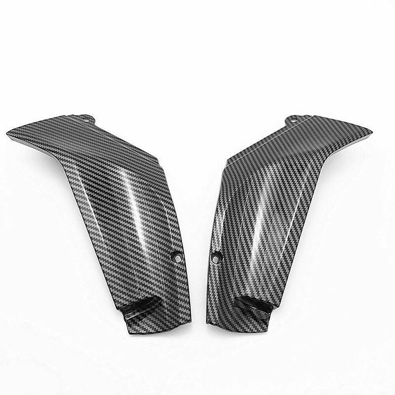 Carbon Fiber Style Motorcycle Side Air Duct Cover Fairing Insert Trim for Yamaha YZF R1 1998-2001 Motorbike Gas Tank Frame Panel Accs