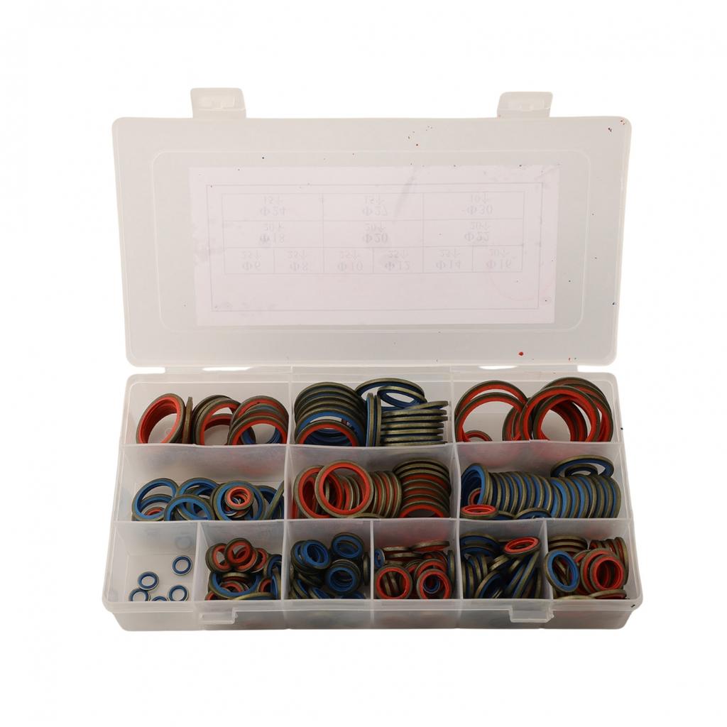 Assorted Kits Sealing Gasket Set Silicone Rubber O-Ring Divided Compartments