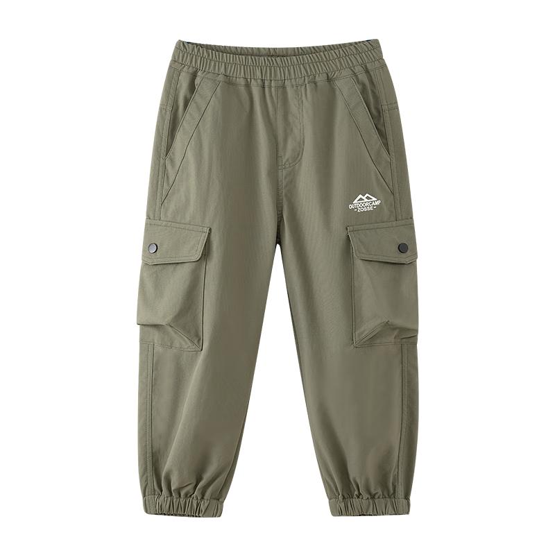Zuoxi Boys 2025 New Outdoor Sport Cargo Pants 130