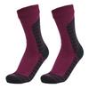 1 Pair Waterproof Socks Elastic Breathable Mid-Tube Soft Socks Foot Protection Windproof Winter Hiking Wading Riding Skiing Socks for Outdoor Sports